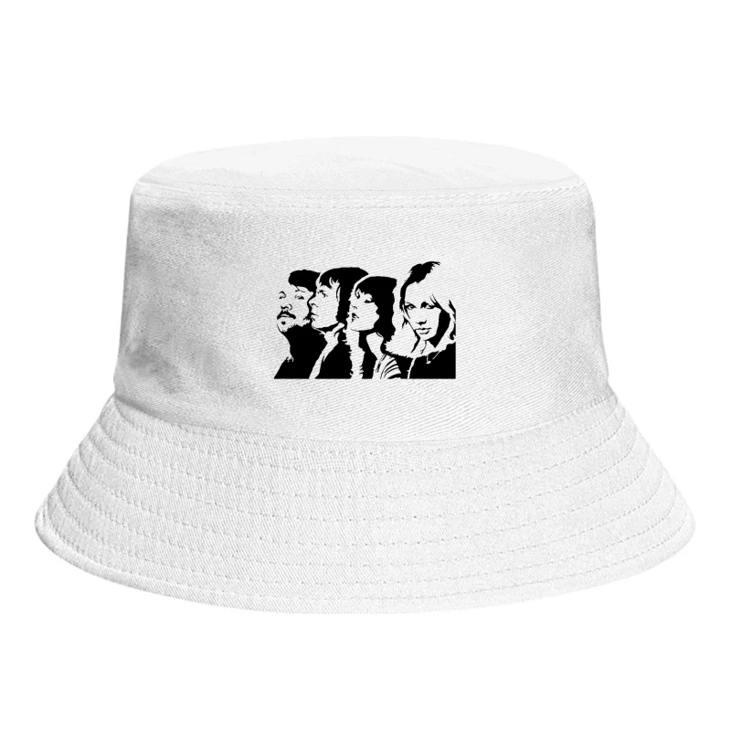 Abba Black White Bucket Hat