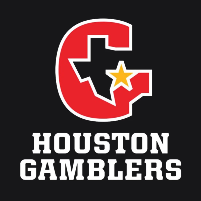 houston gamblers Male Pullover Hoodie