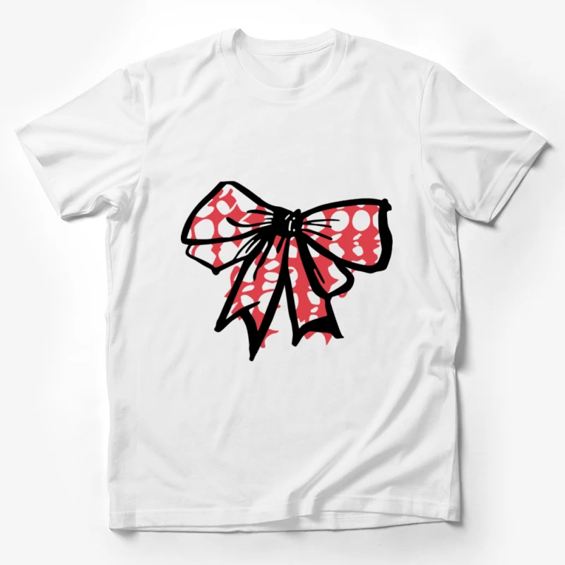 Elegante Schleife mit Punkten Herren T-Shirt