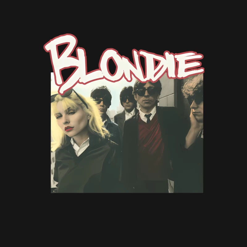 Vintage Blondie Band Album Cover from the 1970s New Wave Era Male T-Shirt