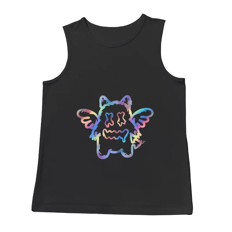 Buntes fliegendes Monster Herren Tanktops