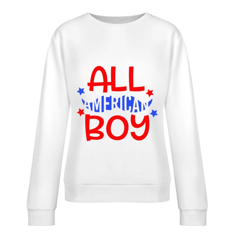 Design vintage 'All American Boy' Femme Sweat-shirt à enfiler