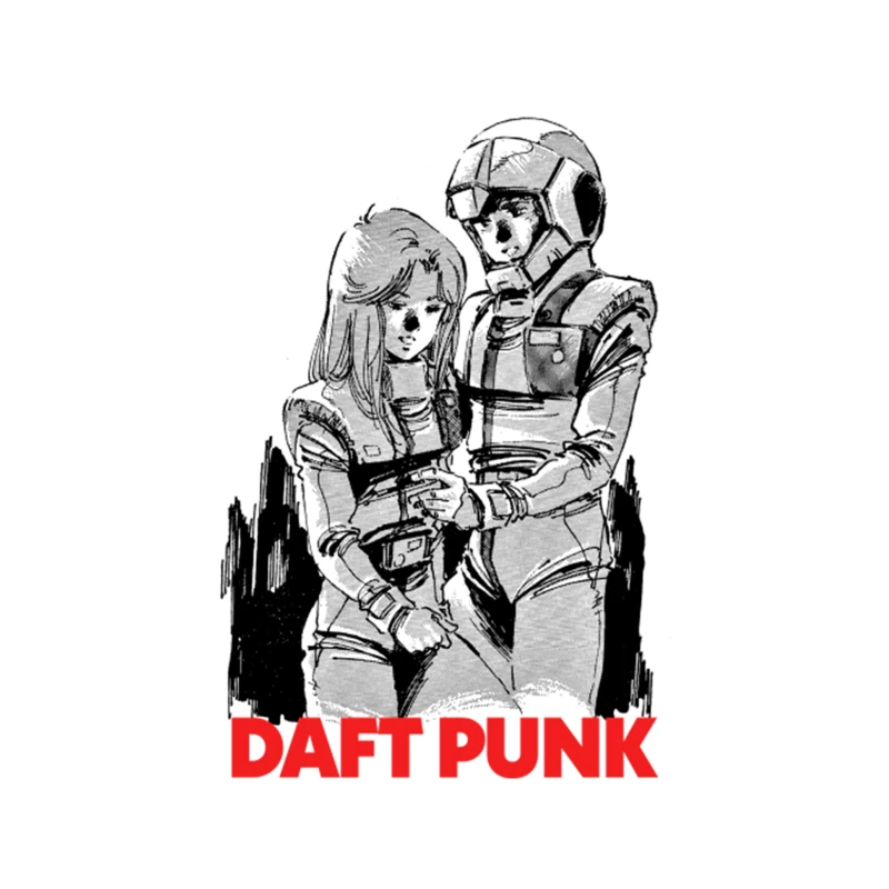 Daft Punk   Retro Fan Design Tapestry