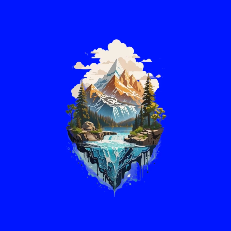 Majestic Mountain Landscape Tapestry