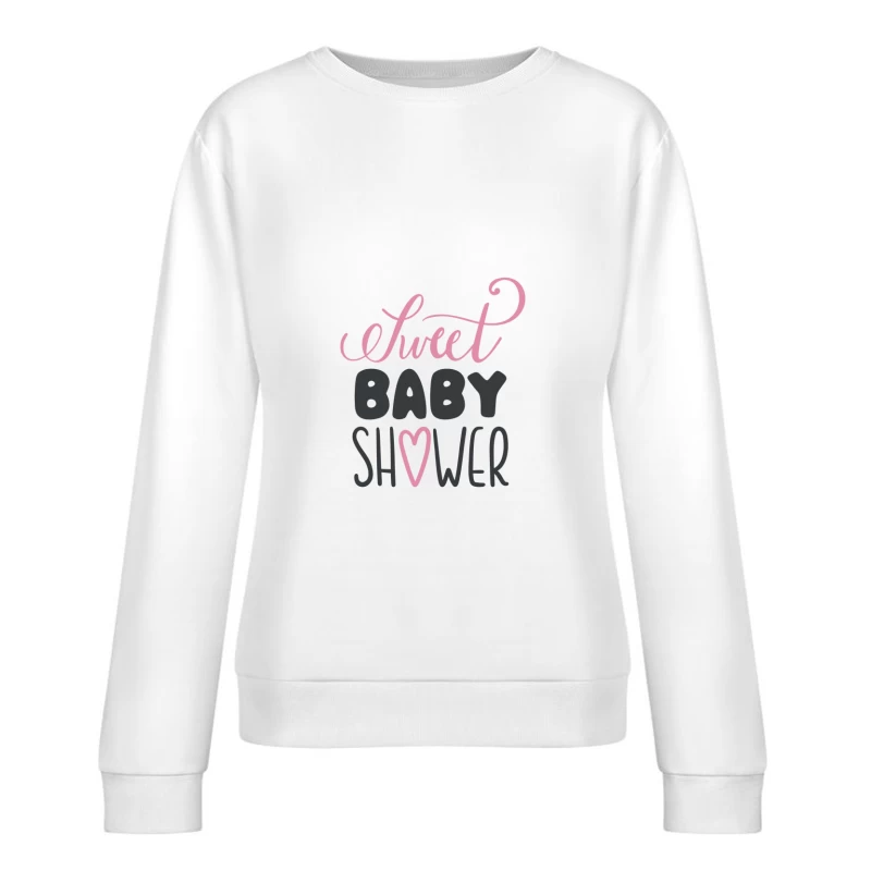 Invitation douce pour une baby shower Femme Sweat-shirt à enfiler