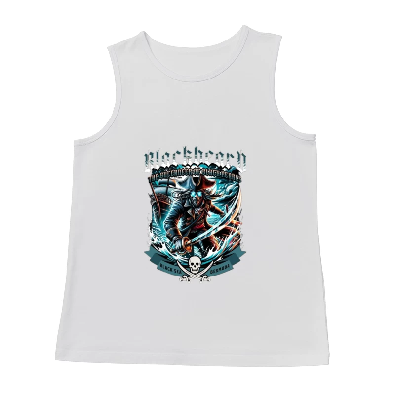 Dark Pirate Warrior of the Black Sea and Bermuda Male Tank Top