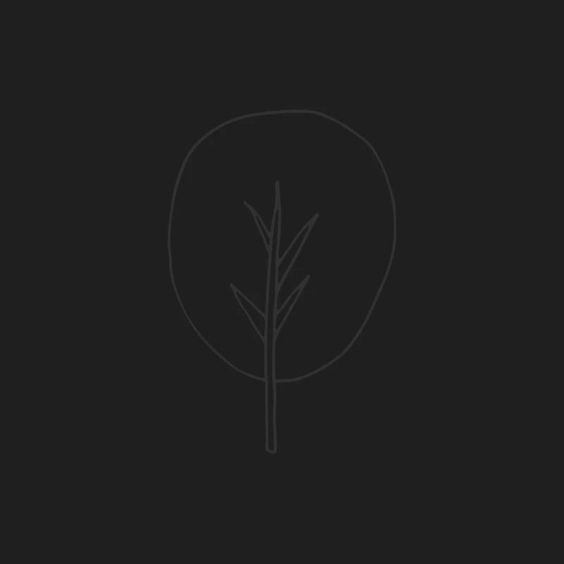 Arbre minimaliste dessiné à la main Homme Débardeur