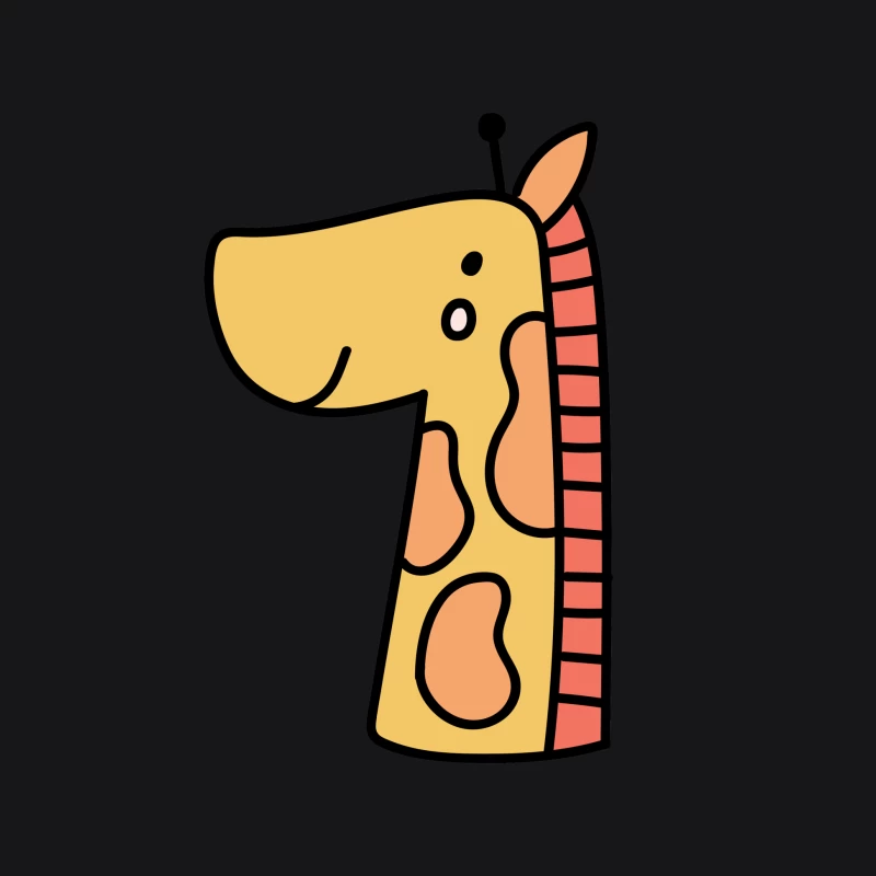 Dessin de girafe mignonne Homme Sweat à capuche