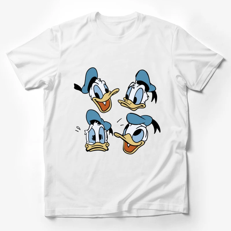Donald Duck Köpfe mit unterschiedlichen Ausdrücken Herren T-Shirt