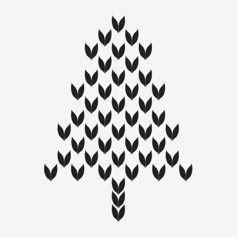 Arbre de chevrons en noir Femme T-Shirt