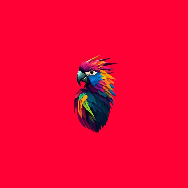 Colorful Parrot Illustration Coffee Mug