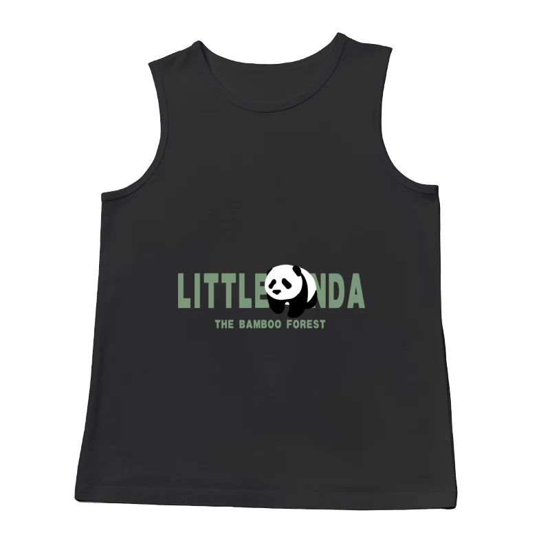 Kleiner Panda im Bambuswald Logo Herren Tanktops