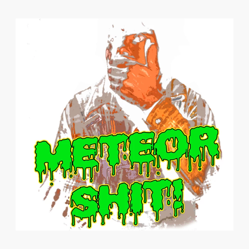 Meteor Shit from CREEPSHOW Throw Pillow