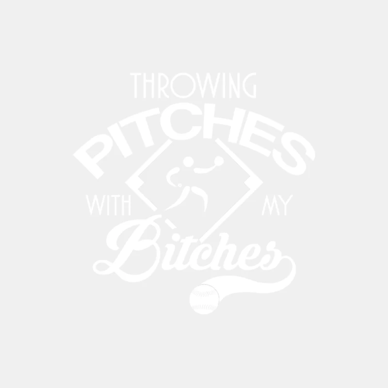 Softball - Throwing Pitches with my Bitches Male Tank Top