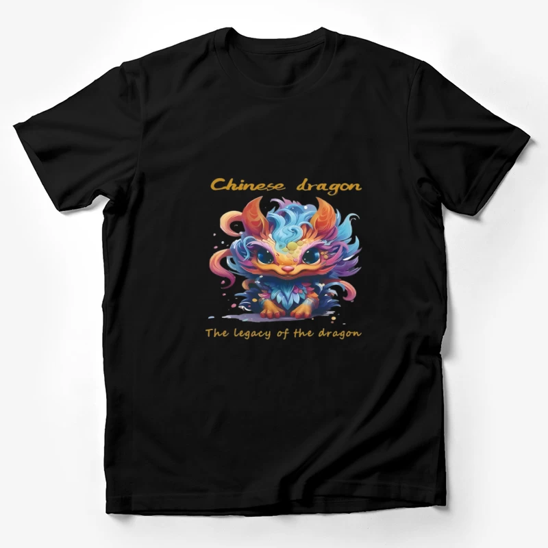 Farbenfroher chinesischer Drache Herren T-Shirt