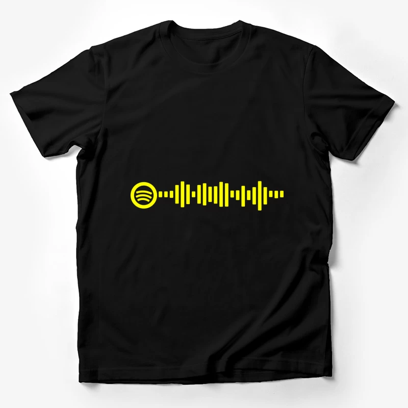 Spotify Code in Gelb Herren T-Shirt