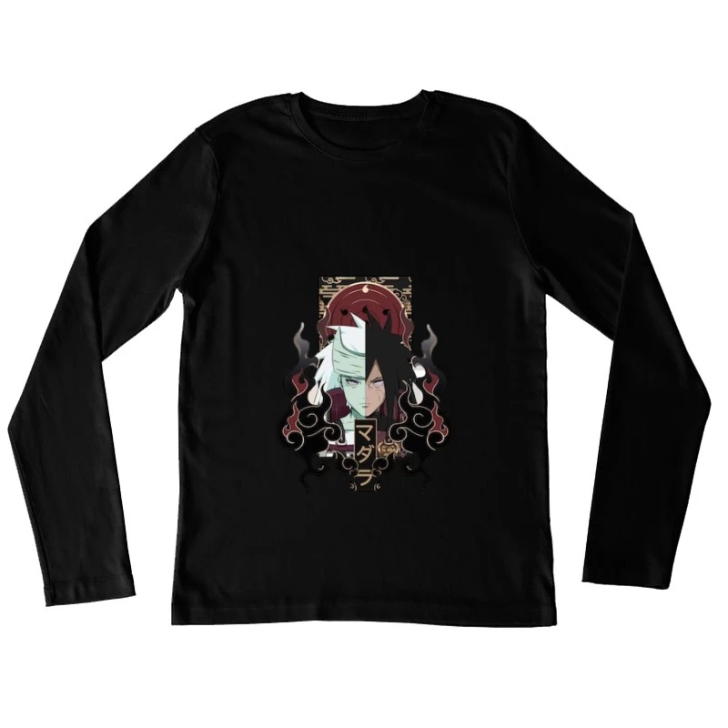 Madara Uchiha Fusion, Anime Design Damen Langarm T-Shirt