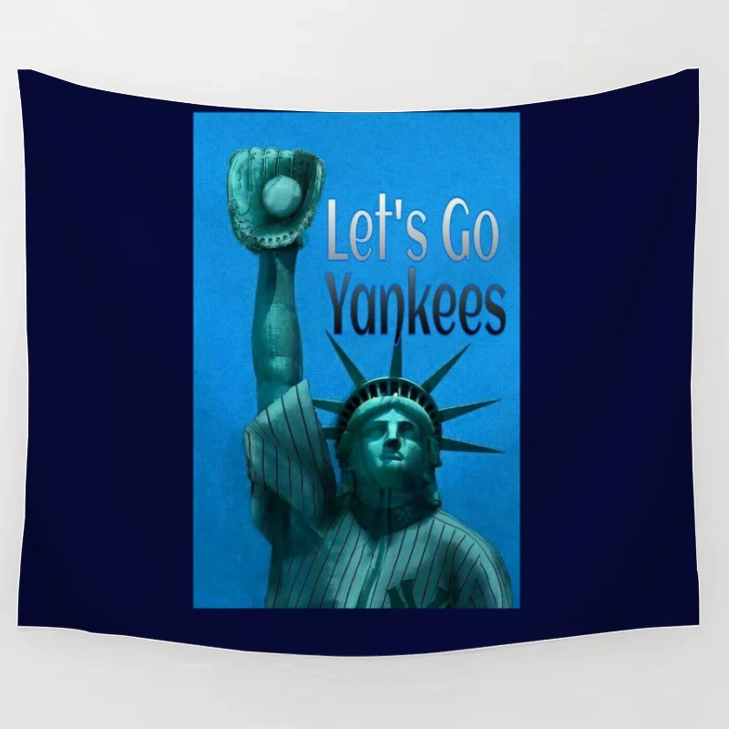 Baseball - New York Yankees - LET'S GO YANKEES Tapestry