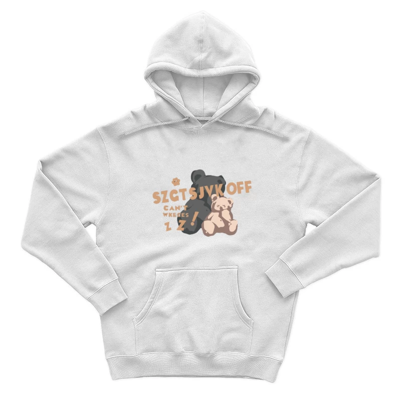 Ours en peluche insomniaque avec lettres Homme Sweat à capuche
