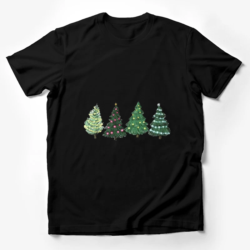Arbres de Noël en céramique illuminés Homme T-Shirt