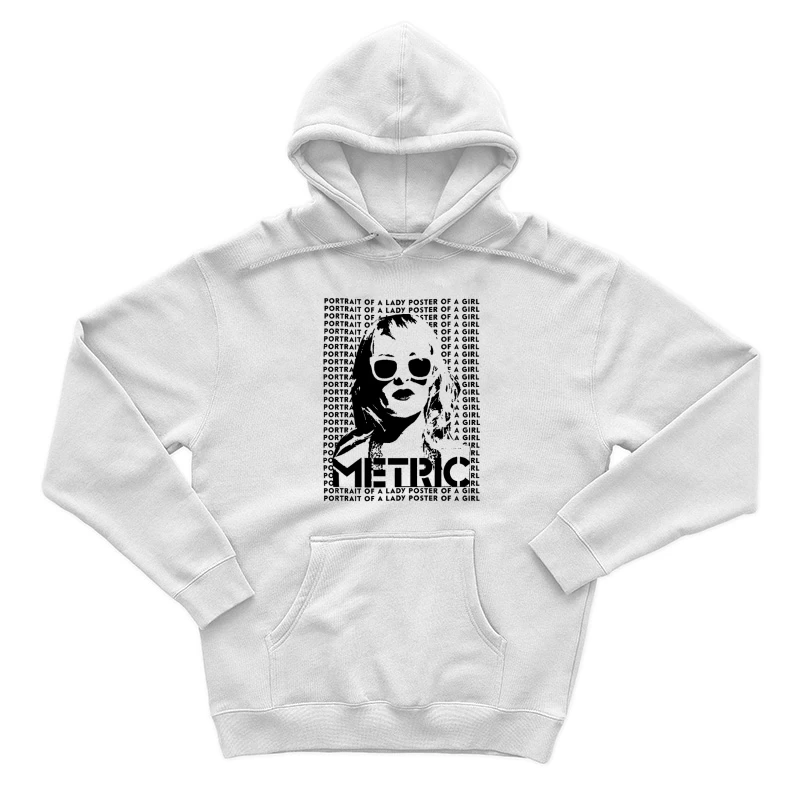 Metric Portrait Of A Lady Male Pullover Hoodie