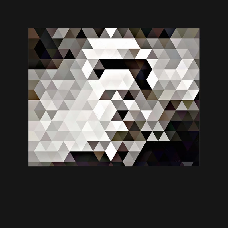 Eraserhead Geometric Tribute Pattern Design Mouse Pad