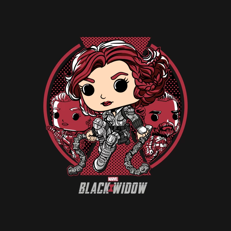 Marvel Black Widow Character Art Male Long Sleeve T-Shirt