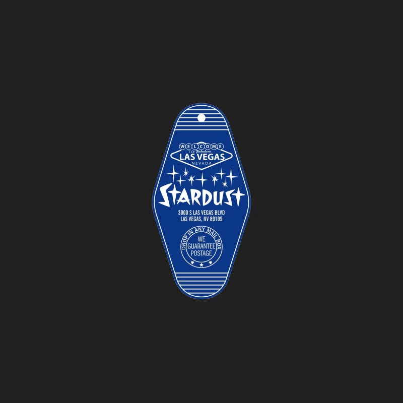 Vintage Stardust Las Vegas Hotel Blue Key Tag Design Bucket Hat