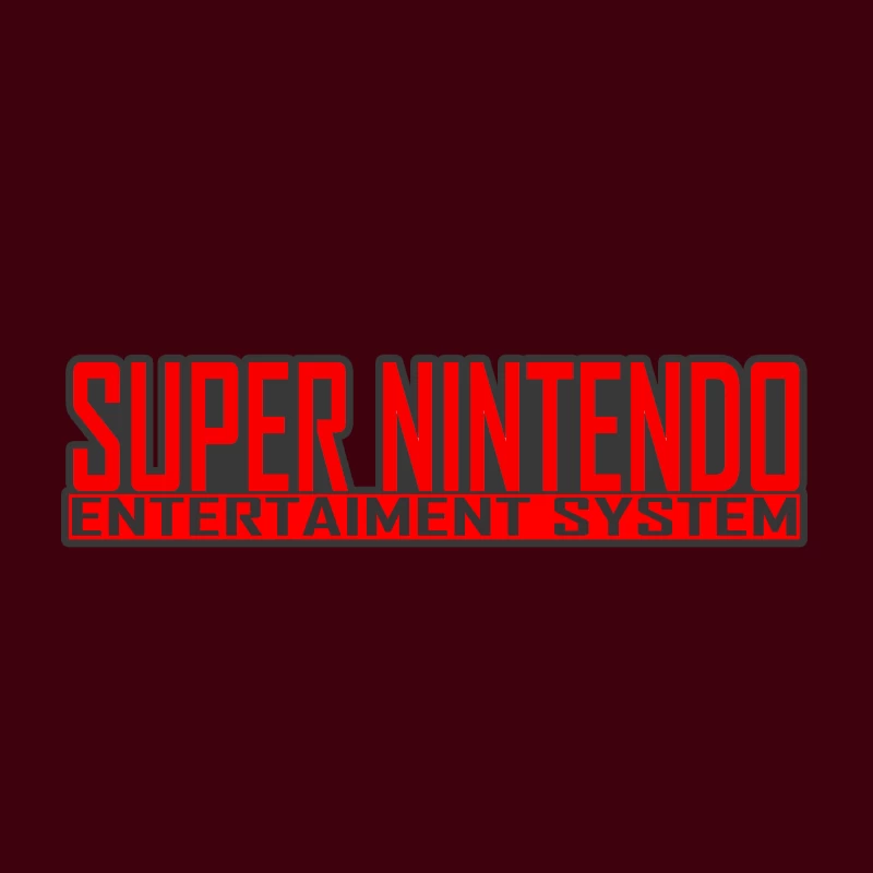 Super Nintendo Entertainment System Logo Throw Pillow