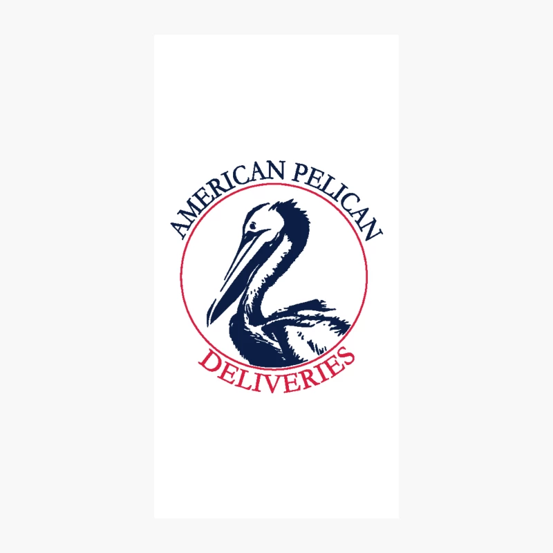 American Pelican Deliveries: Nautical Bird Logo for Business iPhone Case