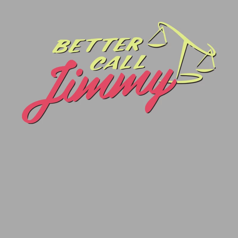Better Call Jimmy: Legal Logo with Scales of Justice Male Pullover Hoodie
