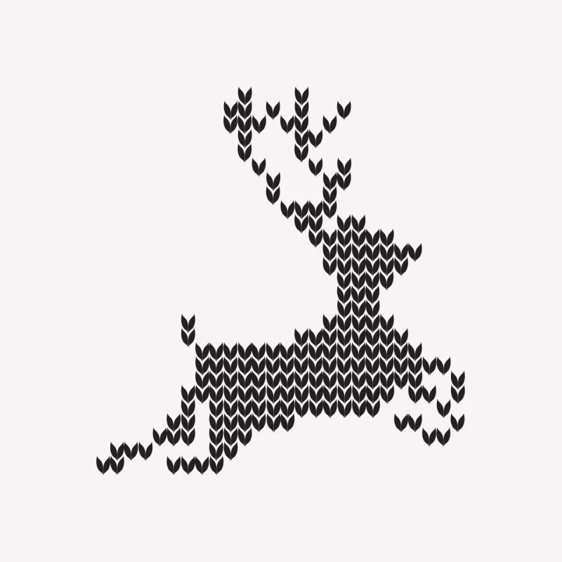 Cerf Géométrique en Pixels Femme T-Shirt