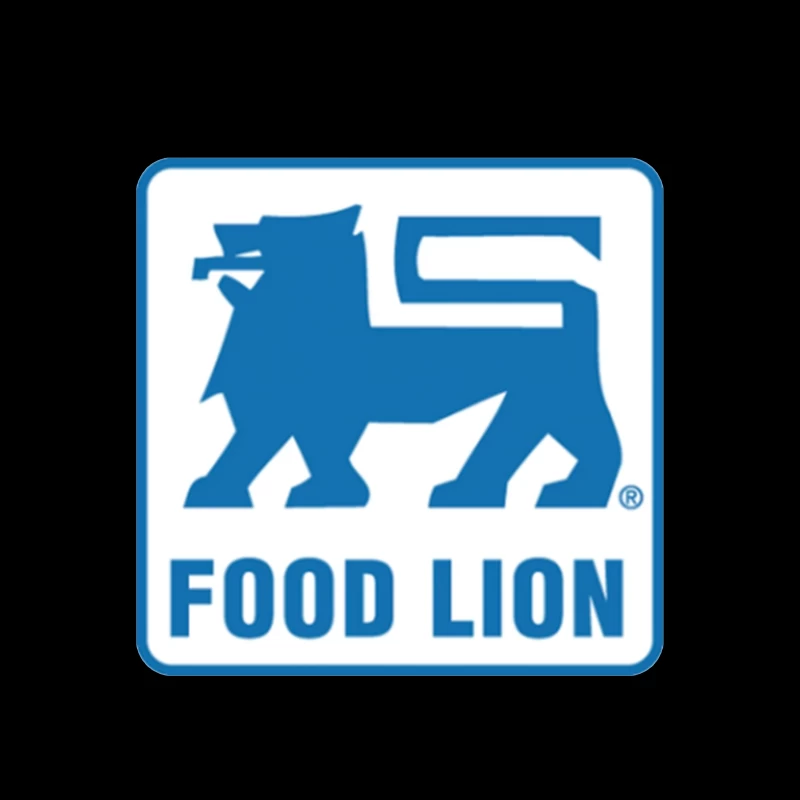 Food Lion Supermarket Chain Blue Logo with Lion Symbol Tapestry