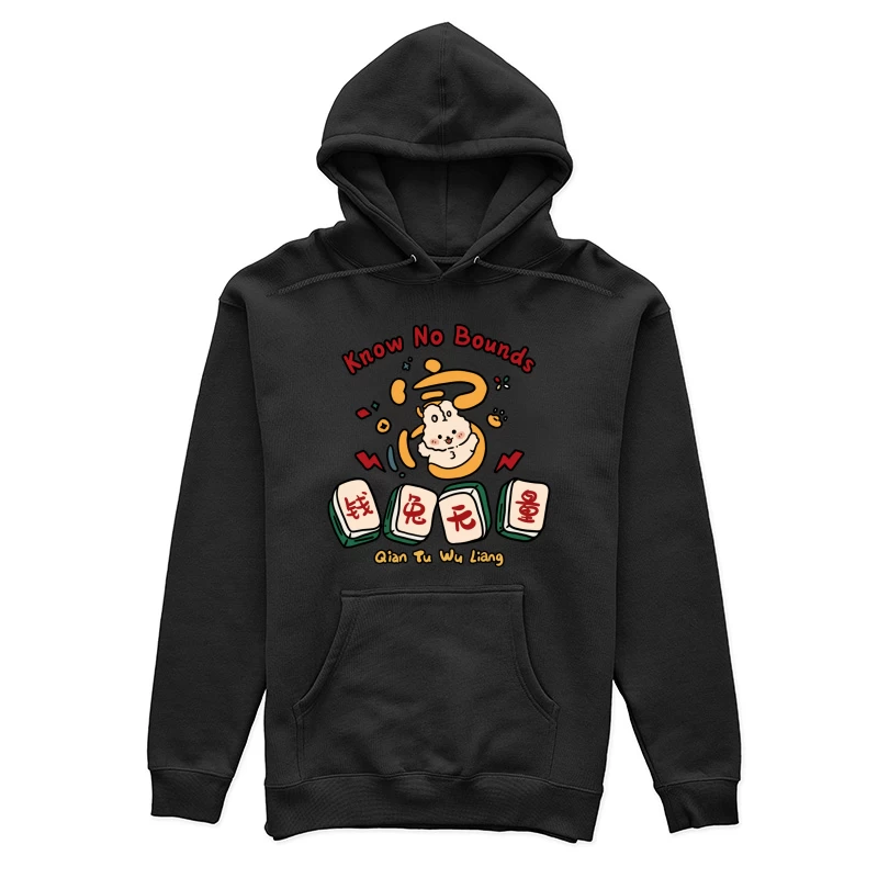 Niedliches Häschen-Design mit Mahjong-Steinen Damen Pullover Hoodie