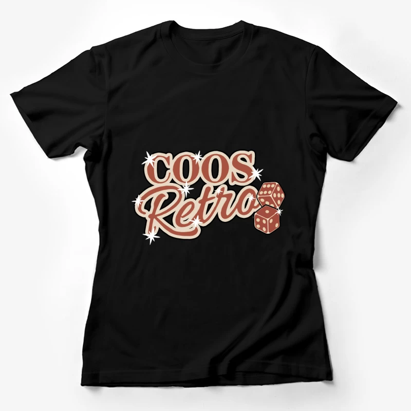 Retro-Spielewürfel-Design Damen T-Shirt