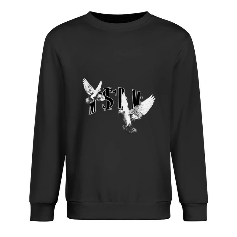 Design de colombes et fleurs Homme Sweat-shirt à enfiler