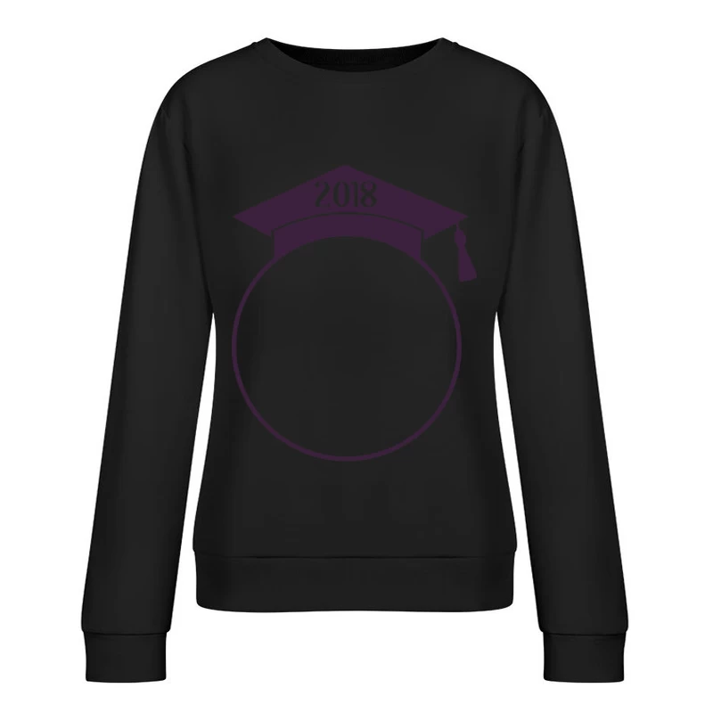 Cadre de diplômé 2018 Femme Sweat-shirt à enfiler