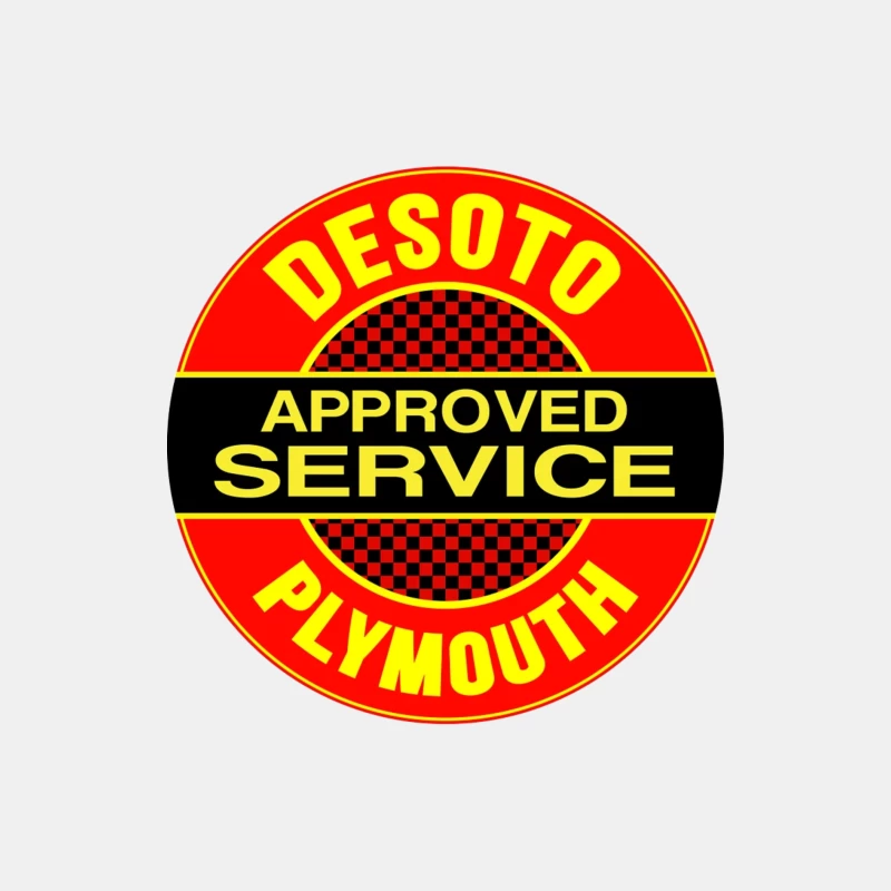 Vintage DeSoto-Plymouth Approved Service Station Logo Male Tank Top