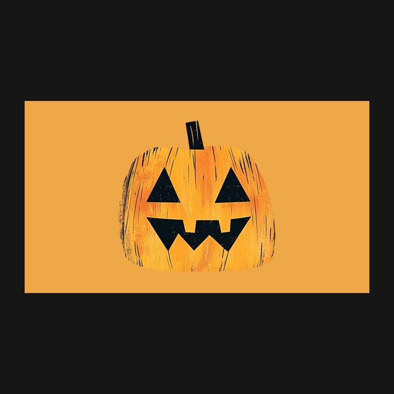 Cartoon Jack-o'-Lantern: A Classic Halloween Pumpkin Decoration Desk Mat