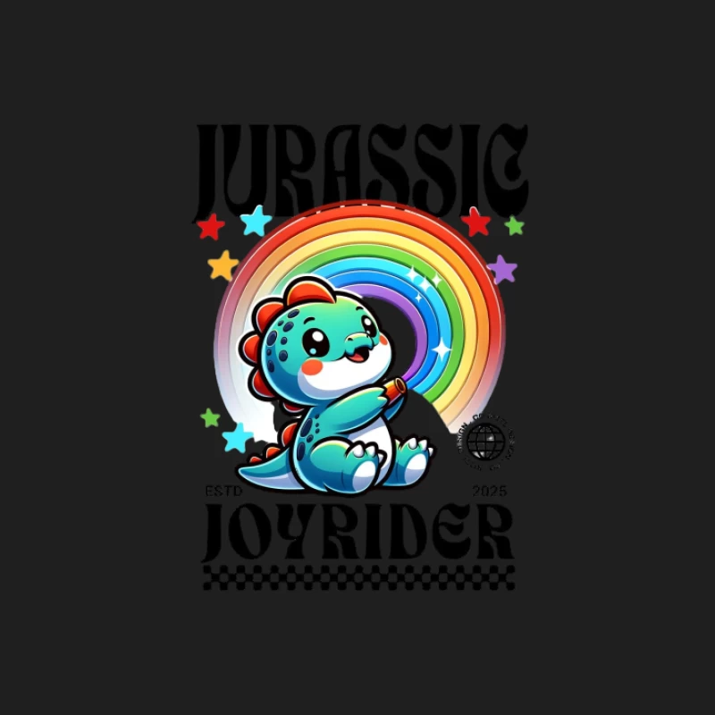 Niedlicher Dinosaurier mit Regenbogen Herren Tanktops