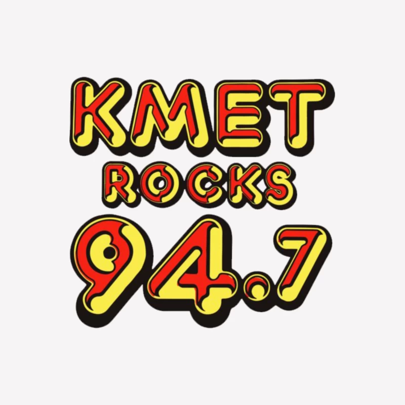 KMET 94.7 Retro Radio Male T-Shirt