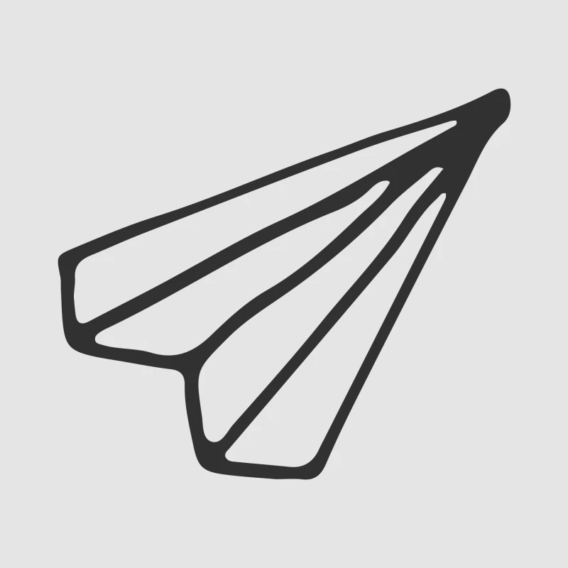 Icône d'avion en papier minimaliste Homme Sweat à capuche