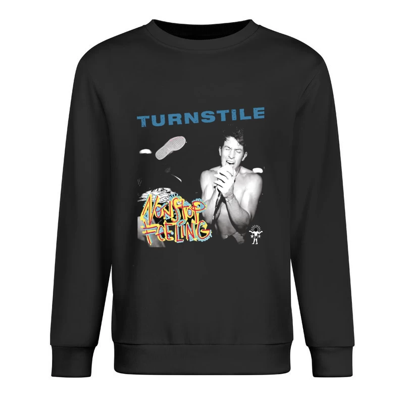 Turnstile: Nonstop Feeling Album Cover with Graffiti Art Male Pullover Sweatshirt