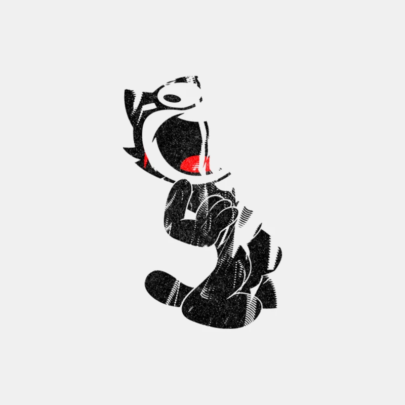 Felix The Cat  Original Faded Style Glitch Design Male Tank Top