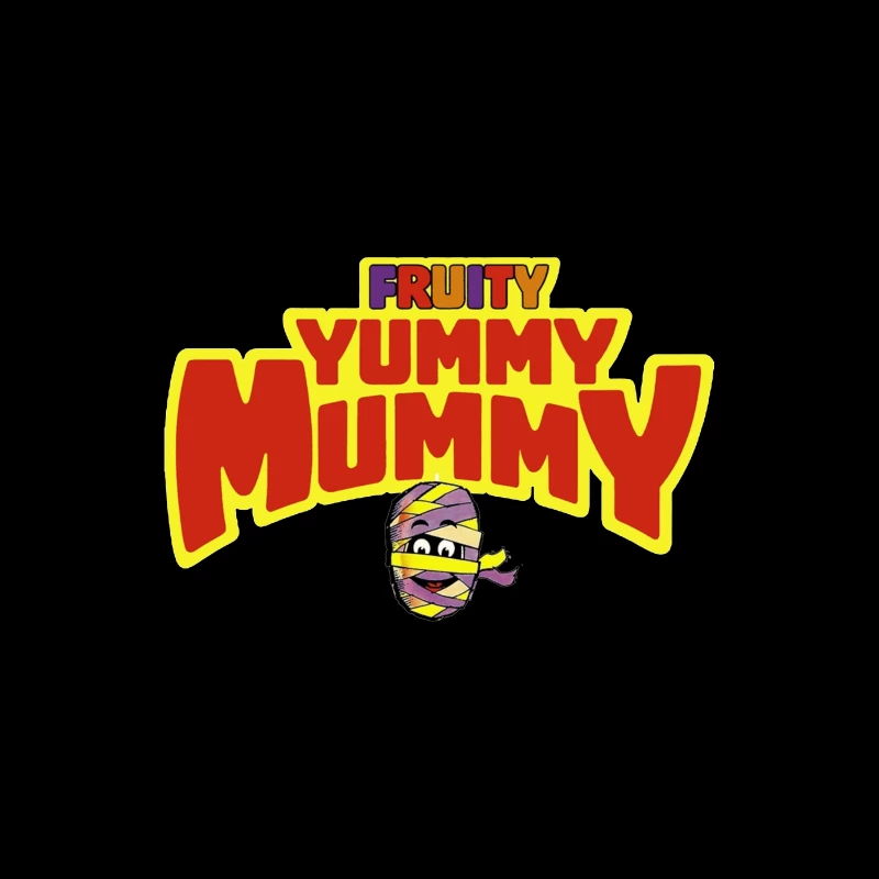 Fruity Yummy Mummy Cartoon Character Logo Travel Mug