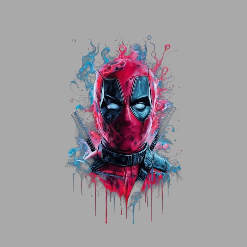 Deadpool Comic Art Illustration Male Pullover Hoodie