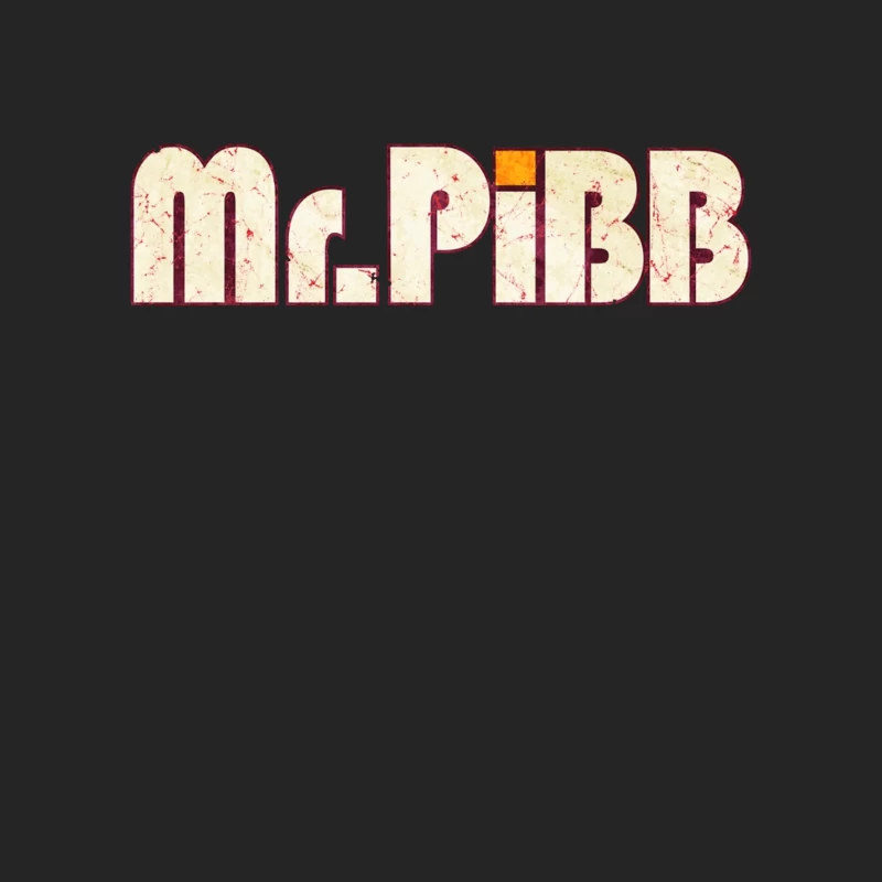 Retro Mr Pibb Soda Typography with Distressed Effect Female Pullover Sweatshirt