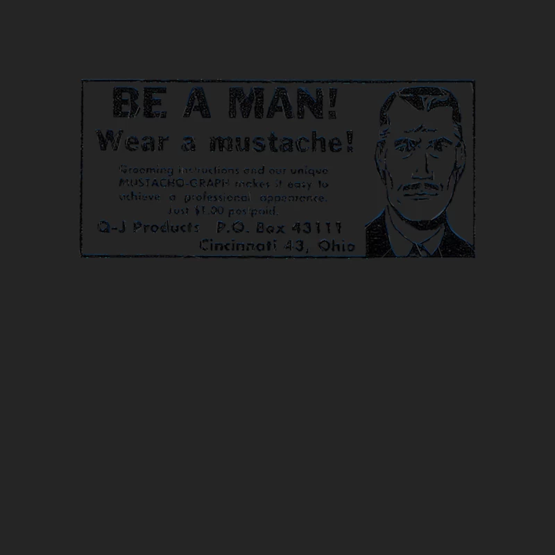 Be A Man! Wear A Mustache! Female Pullover Sweatshirt