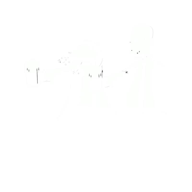 Minimalist White Abstract with Faded Sparse Elements Tapestry