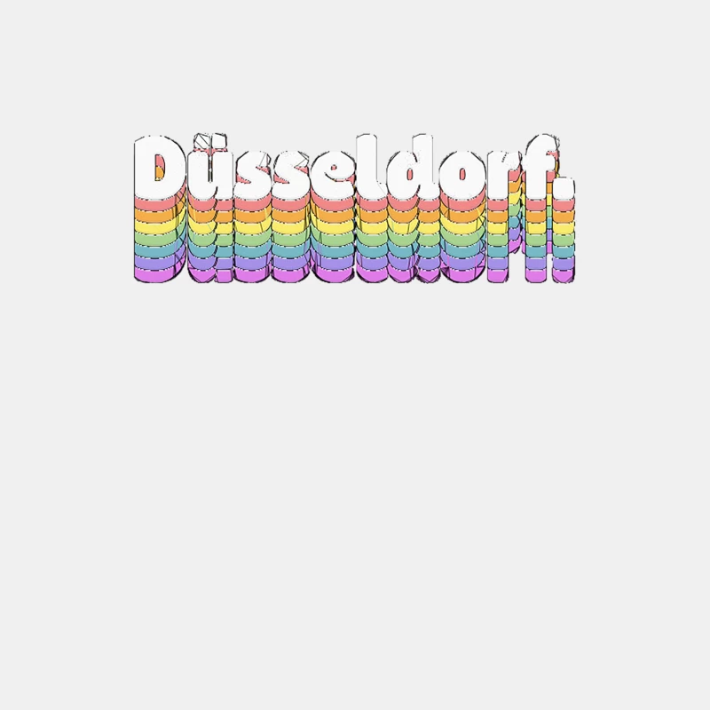 Düsseldorf  Retro Typography Design Male Tank Top